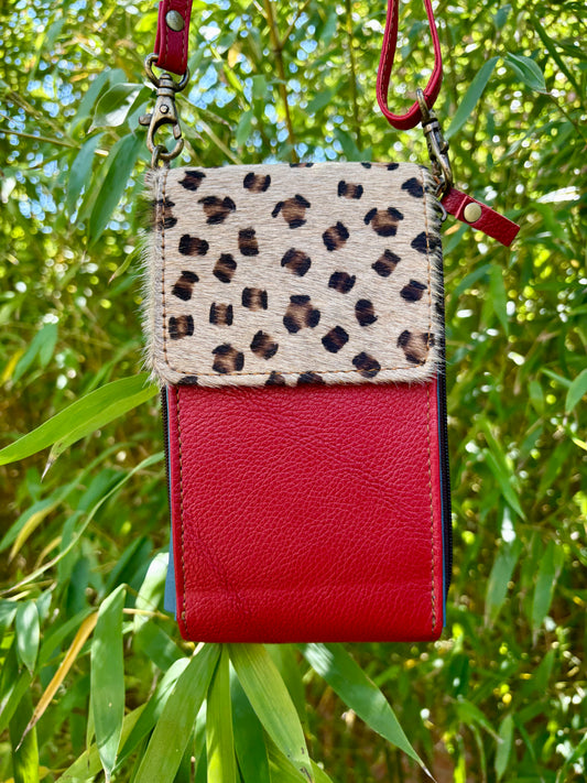 Phoebe -  Recycled leather Phone Bag