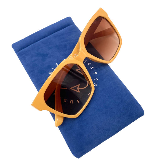 Recycled Plastic Sunglasses - Maisie Caramel