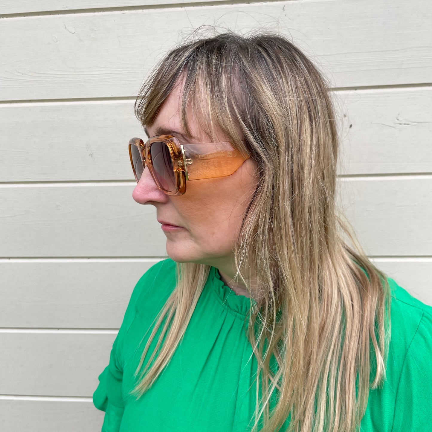 Recycled Plastic Sunglasses - Carmel caramel